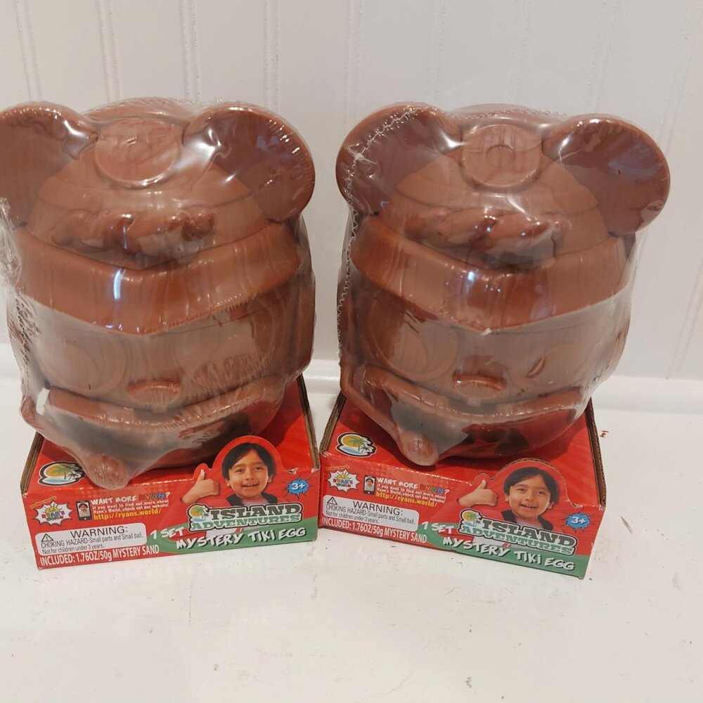 Ryan's World Island Adventures Mystery Tiki Egg set of 2